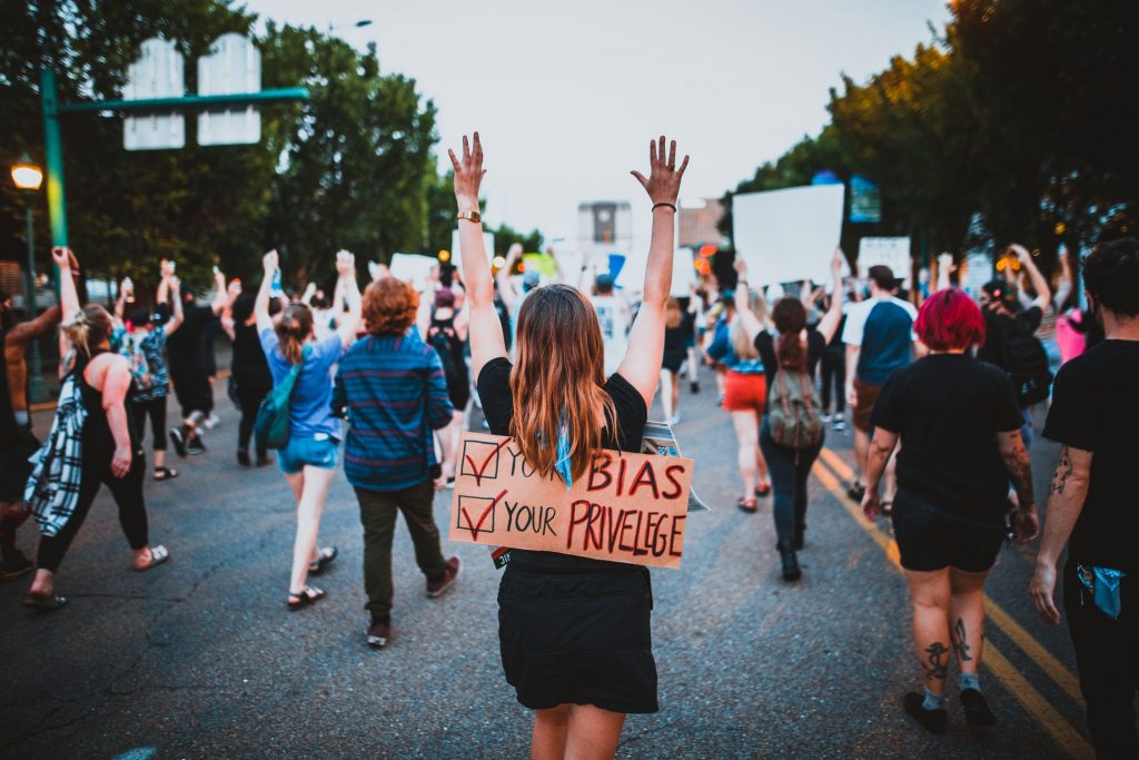 Understand terms like "white privilege" and "structural racism". Be open to learning about the BLM human rights movement. Here's what I learned through the BLM human rights movement.